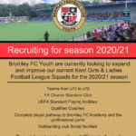 Bromley Football Clun Trials!